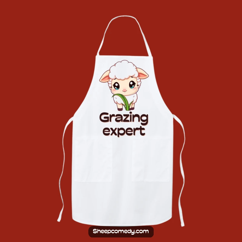 Funny Sheep Grazing Apron: Cooking Peacefully, Simple Delights, Great Funny Gift