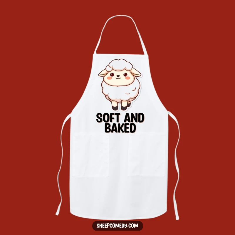 Content Sheep Apron: Cook with a Funny, Cozy Smile!