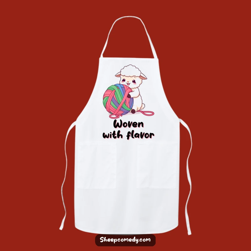 Funny Sheep Yarn Apron: Cook Up Laughs with This Hilarious Kitchenwear!