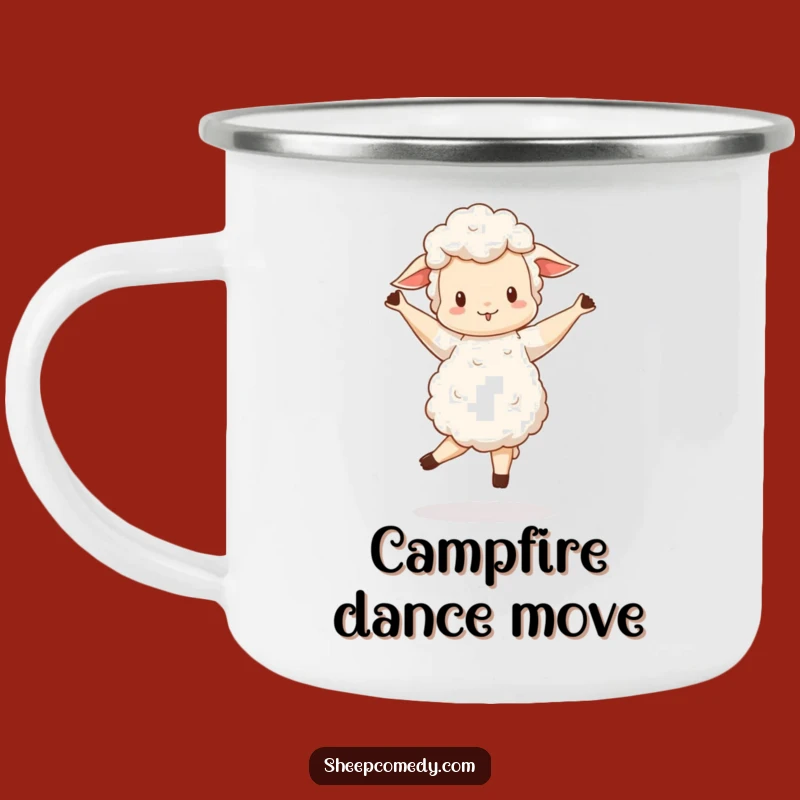 Funny Sheep Pirouette Camping Mug - Durable & Hilarious Dancer Companion