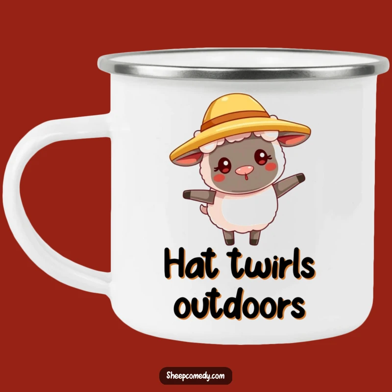 Funny Sheep Adventure Mug - Sip with Straw Hat Sass