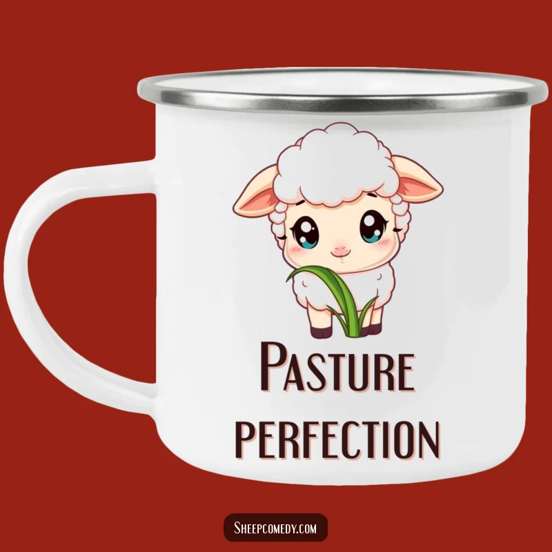 Funny Sheep Meadow Mug: Peaceful Grazing Outdoors, Perfect Funny Gift