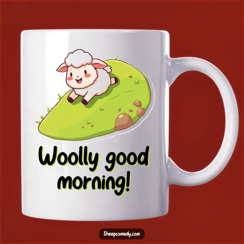 Funny Sheep Hill Slide Mug: A Hilarious Gift for Joyful Souls