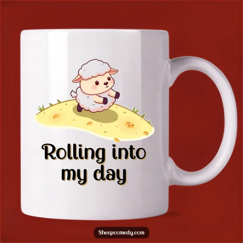 Funny Sheep Rolling Mug: Energetic Sheep, Hilarious Outdoor Fun Gift