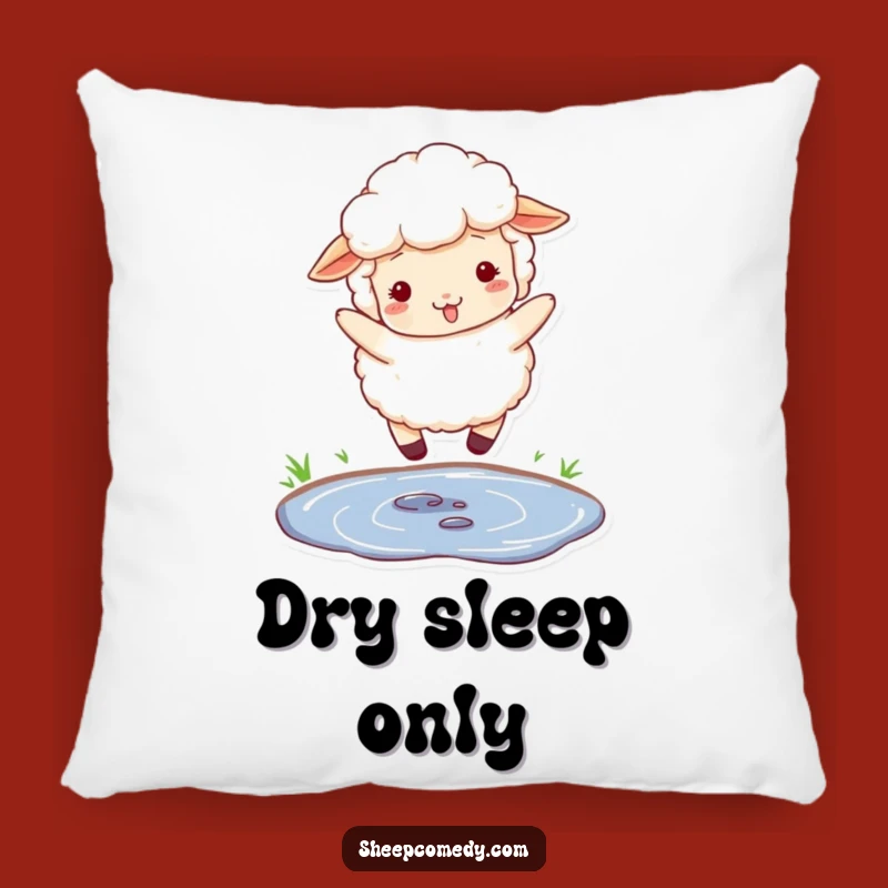 Funny Jumping Sheep Pillow - Cozy Woolly Cushion, Comfy Farm Gift