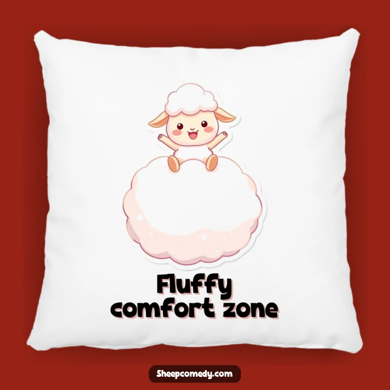Funny Sheep Marshmallow Bounce Pillow: Cozy Sheep's Sweet Dream Accent Gift