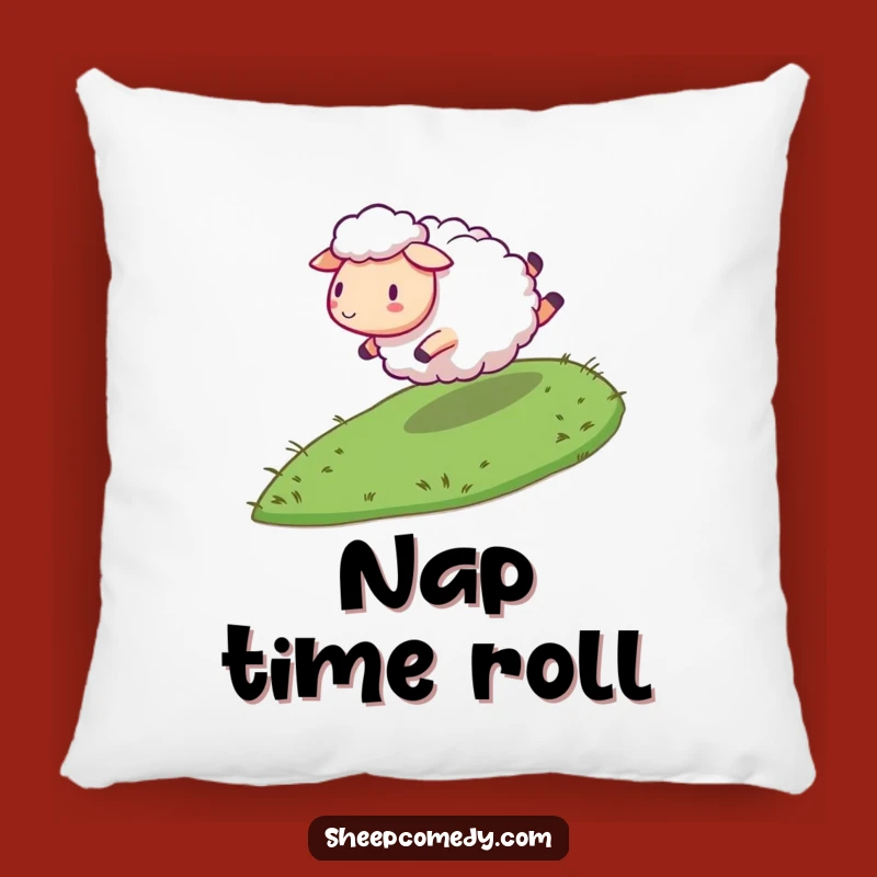 Funny Rolling Sheep Pillow: Cozy and Comical Energetic Accent