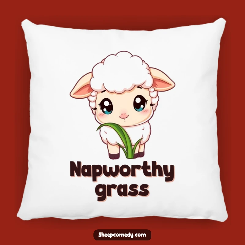 Funny Sheep Grass Pillow: Cozy Comfort, Innocent Scene, Perfect Funny Gift