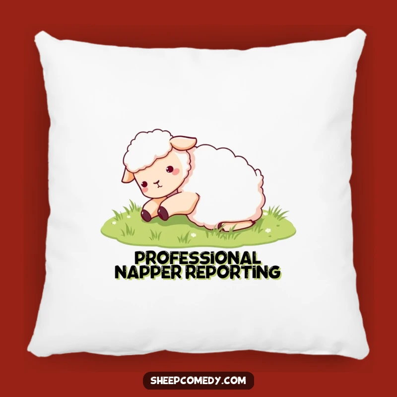 Funny Sheep Rolling in Grass Pillow: Soft Sheep Cushion, Wonderful Funny Gift for Cozy Smiles