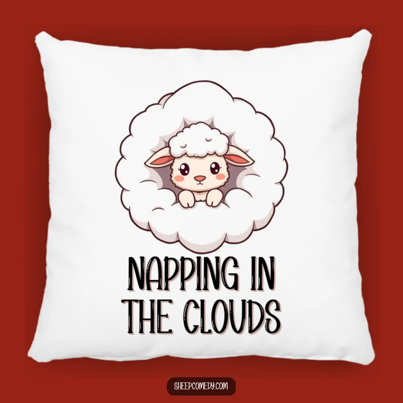 Funny Cloud Sheep Pillow: Snuggle Up with Dreamy Comfort