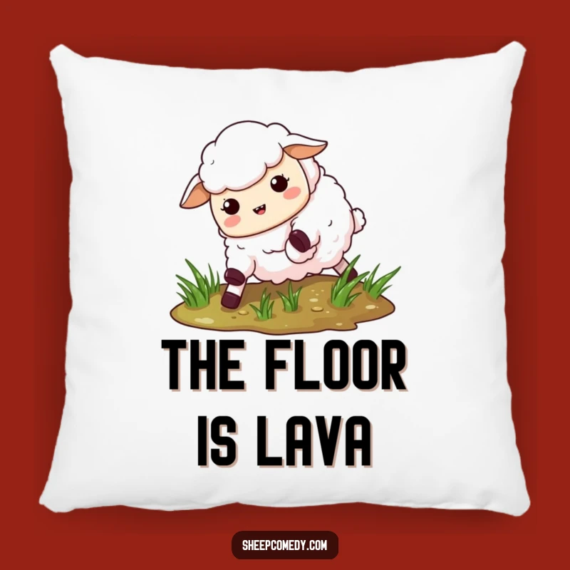 Funny Slipping Sheep Pillow: Cozy Comfort & Hilarious Home Accent