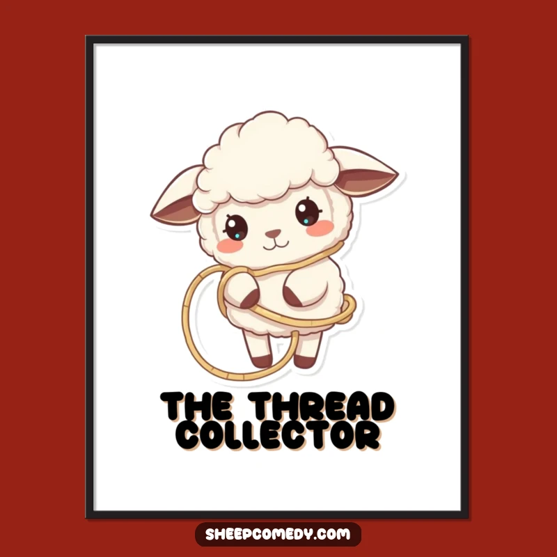 Funny Tangled Sheep Digital Art - Instant Download for Crafters