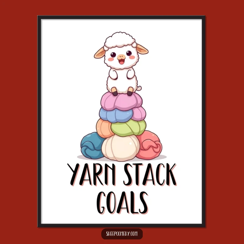 Funny Sheep Wool Digital Art: Instant Hilarious Wall Decor for Crafters