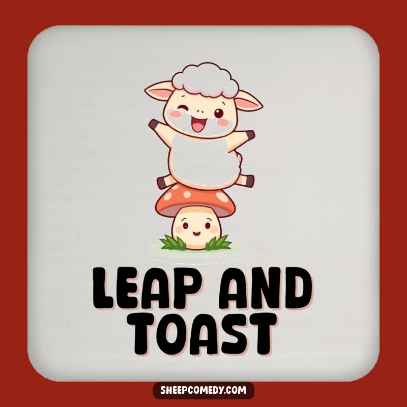 Funny Leaping Sheep Coasters: Protect Surfaces with Whimsical Fun