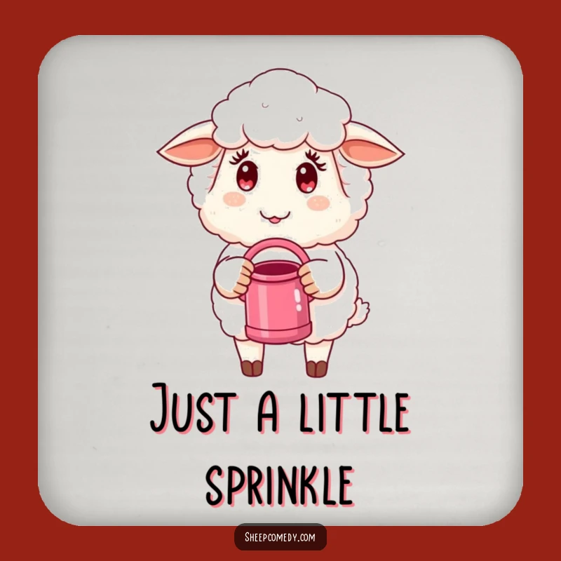 Funny Mischief Sheep Drink Coaster: Protect Surfaces with Sheep Humor, Novelty Funny Gift