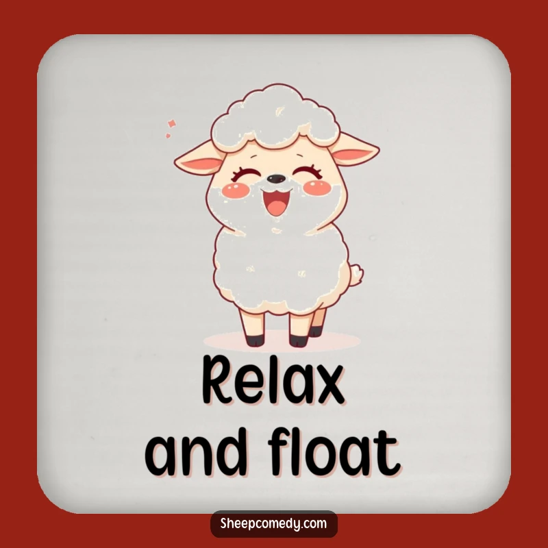 Funny Sheep Coaster Set: Tickled Breeze Laughs for Your Table