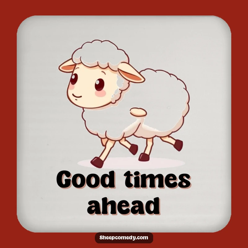 Funny Sheep Friend Coaster: Wobbly Legs, Protect Surfaces