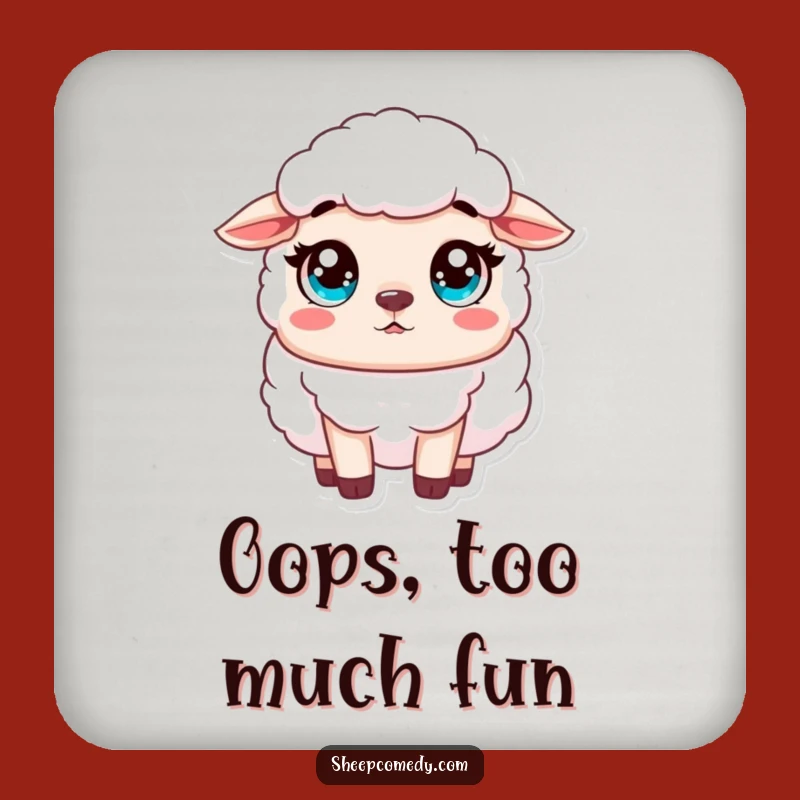 Funny Sheep Surprise Coaster: Bar Innocent Humor, Perfect Protective Funny Gift