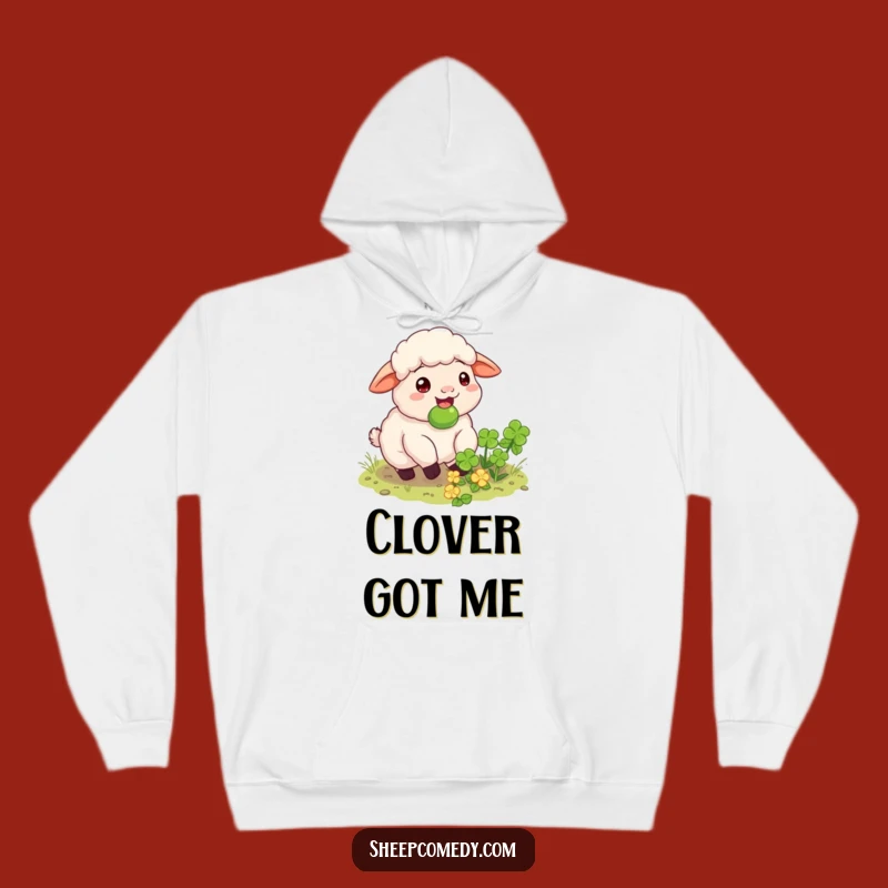 Cozy Funny Clover Hoodie - Snuggle Up with Happy Finds