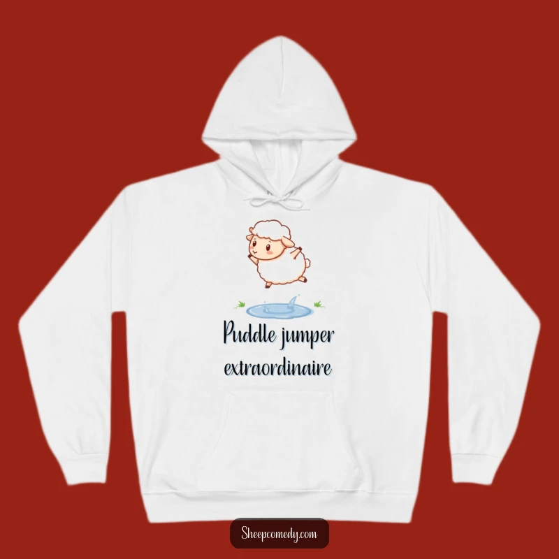 Cozy Funny Determination Hoodie - Hop Over Life's Puddles