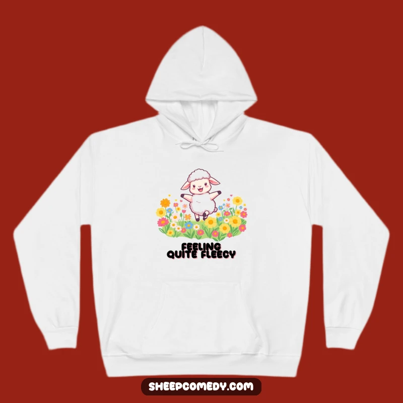 Cozy Funny Sheep Hoodie - Warm Comfort & Flower Power Gift