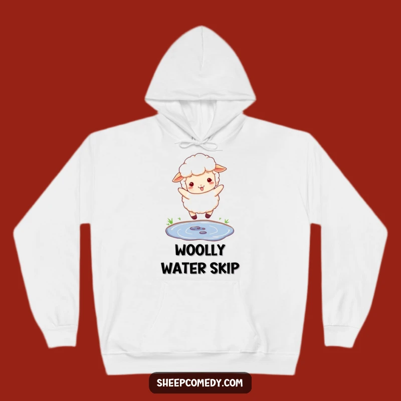 Funny Jumping Sheep Hoodie - Cozy Woolly Design, Warm Farm Gift
