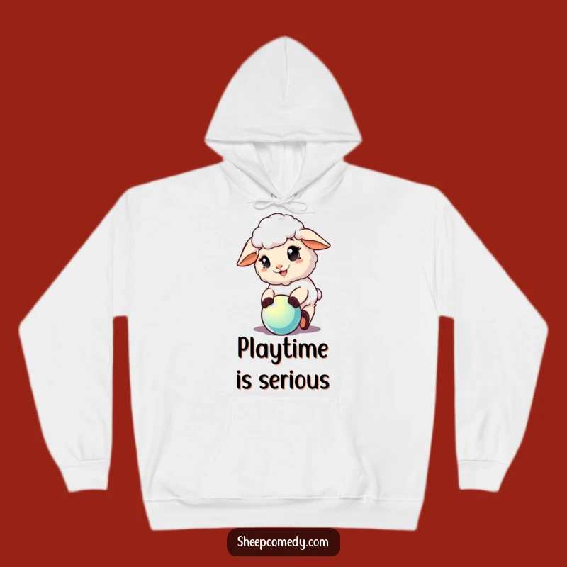Funny Playful Sheep Hoodie: Cozy Sheep Apparel, Ultimate Funny Gift for Joyful Souls