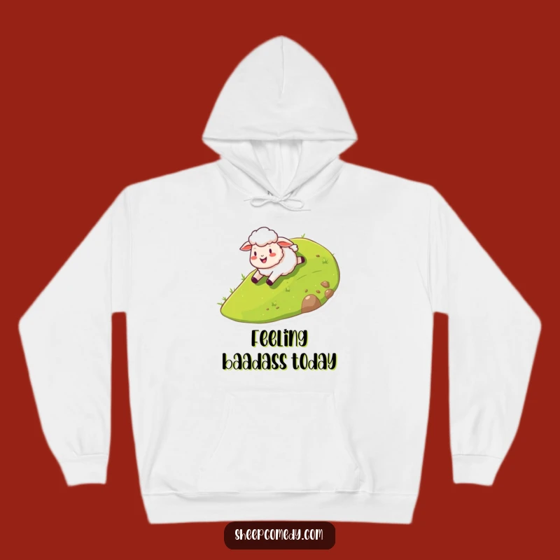 Funny Sheep Hill Slide Hoodie: Cozy Comfort and Laughter Guaranteed