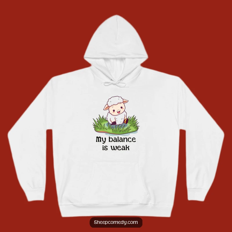 Funny Sheep Slip Hoodie: Stay Cozy After Comical Tumbles!