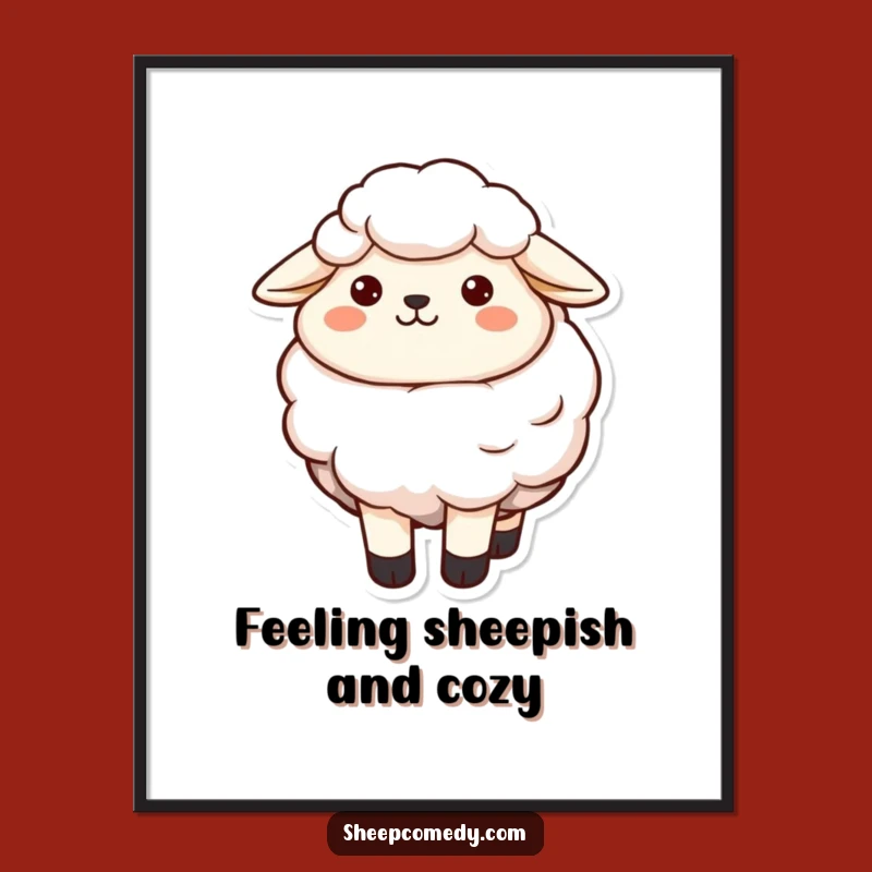 Free Printable Wall Art: Cozy Sheep downloadable decor!