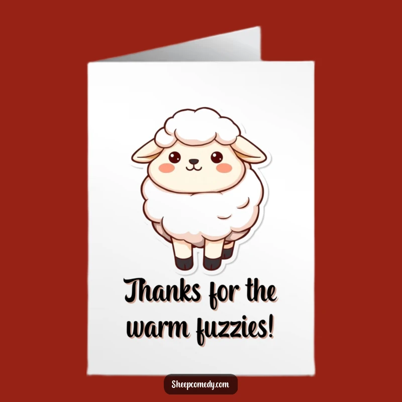 Free Printable Thank You Card: Cozy Sheep downloadable gift!