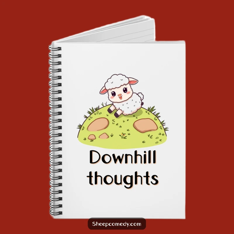 Funny Sheep Hill Slide Notebook: Hilarious Journal for Joyful Ideas