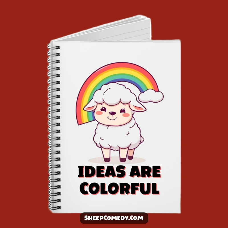 Funny Sheep Rainbow Balance Notebook: Silly Grin Journal, Great Funny Gift