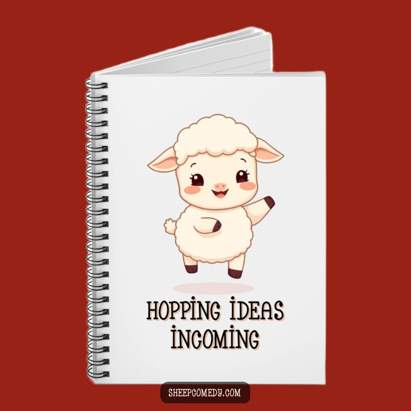 Funny Sheep Cub Hop Notebook, Bouncy Journal, Ideal Funny Gift for Notes