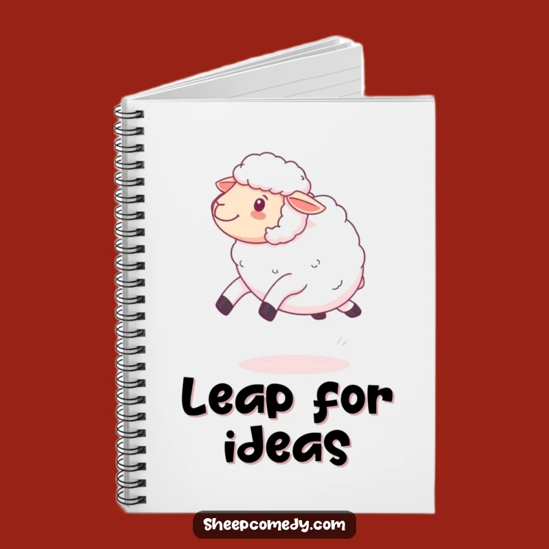 Funny Kawaii Sheep Bouncing Notebook, Fluffy Wool Journal, Ideal Funny Gift for Notes