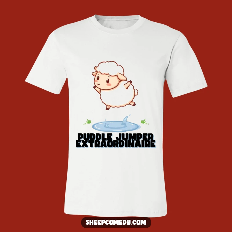 Funny Hopping Sheep T-Shirt - Overcome Anything with a Smile