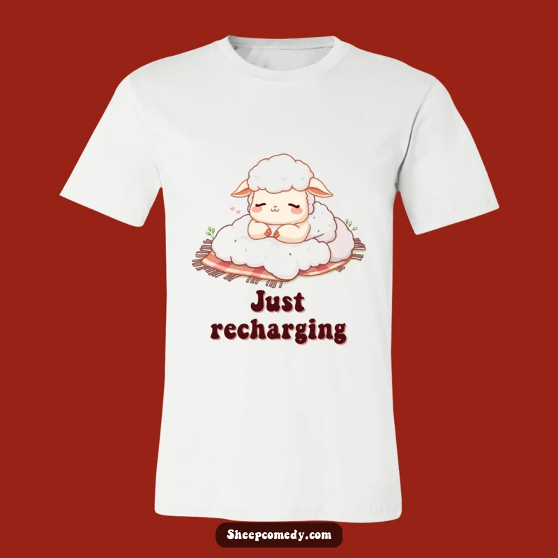 Funny Sheep Nap T-Shirt: Happy Sigh Relaxation Tee, Awesome Funny Gift