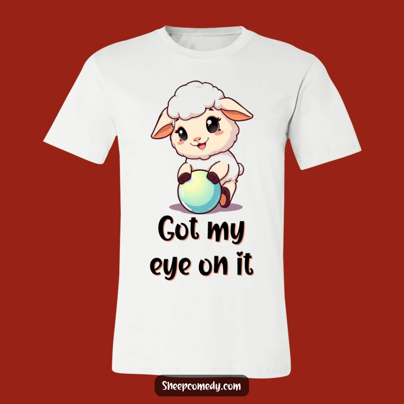 Funny Sheep Playing T-Shirt: Cute Sheep Graphic, Best Funny Gift for Playful People