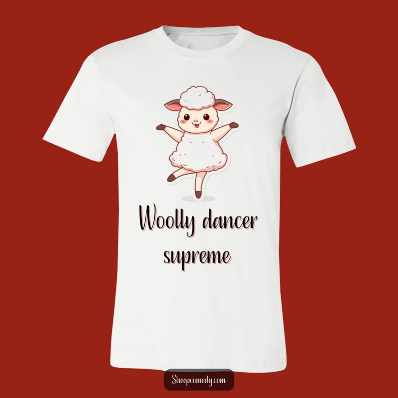 Funny Sheep Ballerina T-Shirt - Humorous Animal Tee for Dancing Sheep Enthusiasts!
