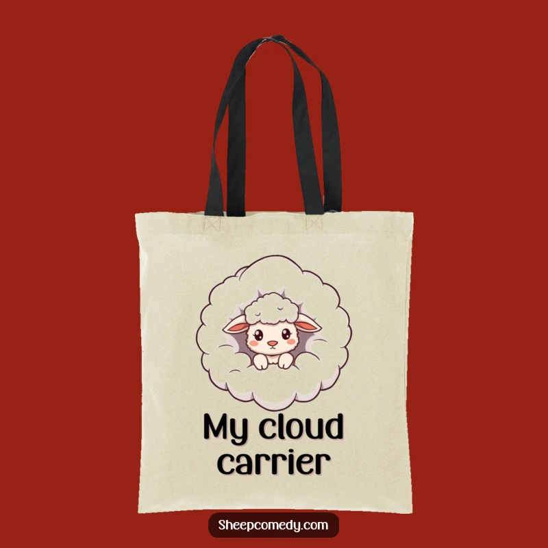 Funny Cloud Sheep Tote Bag: Carry Your Curiosity Everywhere