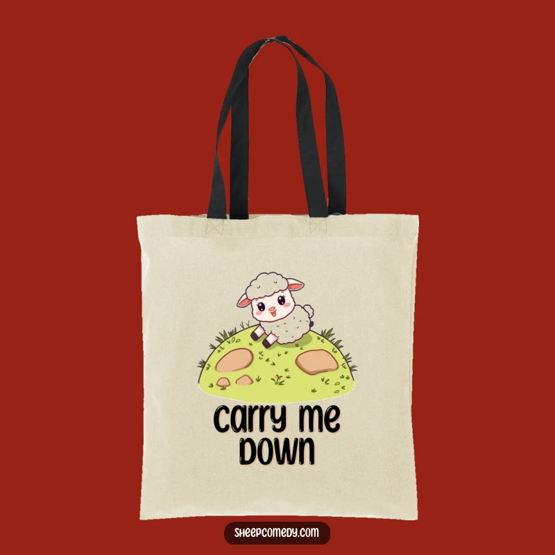 Funny Sheep Hill Slide Tote Bag: Hilarious and Whimsical Carry-All