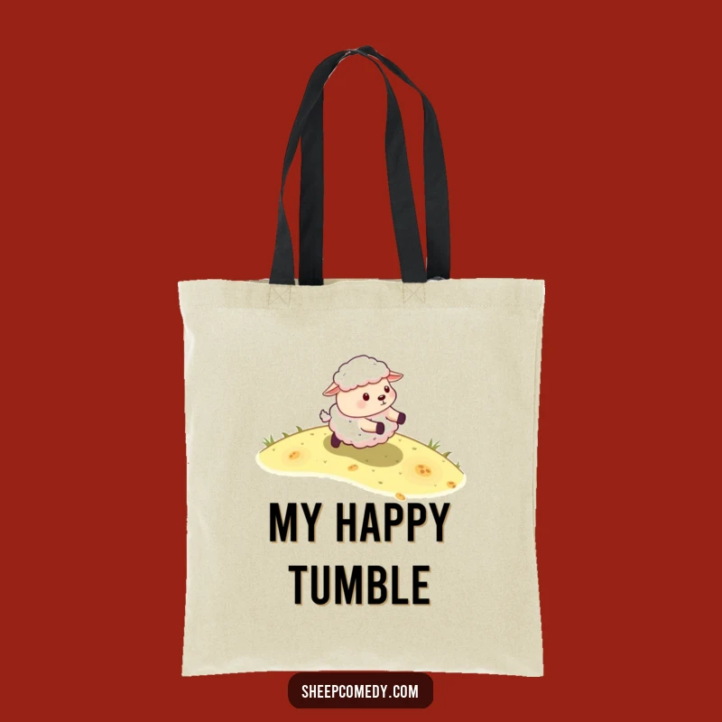 Funny Sheep Rolling Tote Bag: Energetic Sheep Accessory, Outdoor Gift
