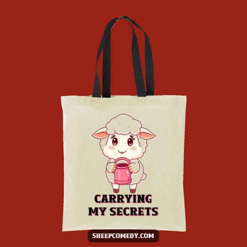Funny Watering Can Sheep Tote Bag: Durable Sheep Bag, Ideal Funny Gift for Gardeners